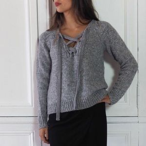 Vanessa Bruno Athe lace up sweater